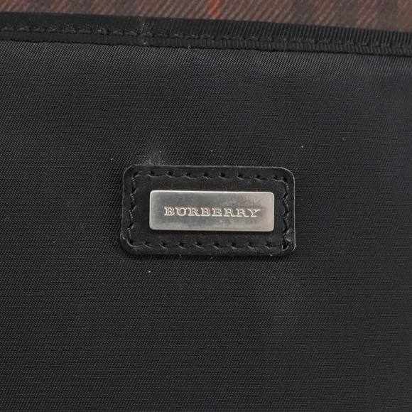 BURBERRY Shoulder Bag Nylon Black Silver Auth 100414 - Picture 14 of 16